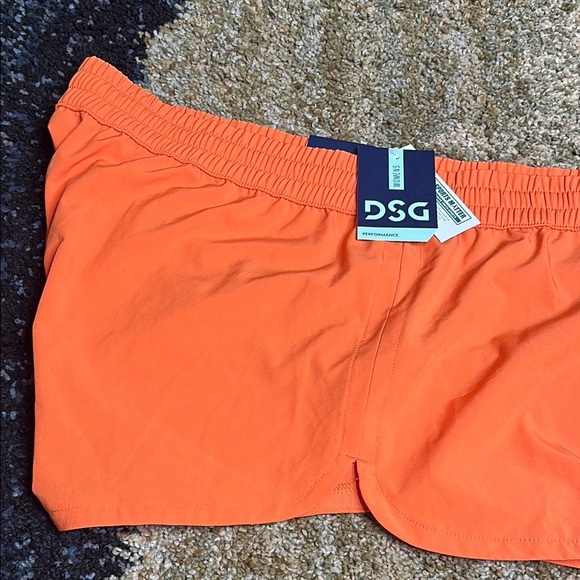 DSG Dick's Sporting Goods Women XL STRIDE Running Shorts 3" Mid Rise Orange NWT - Picture 1 of 11